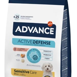 Advance Mini Sensitive Salmón 7 kg – Pienso Grain-Free para Perros de Raza Pequeña con Digestión Delicada