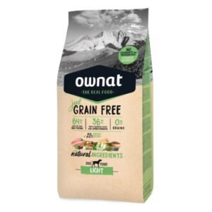 Ownat Grain Free Just Light 3 kg · 35 % carne fresca, L-carnitina, bajo en grasa