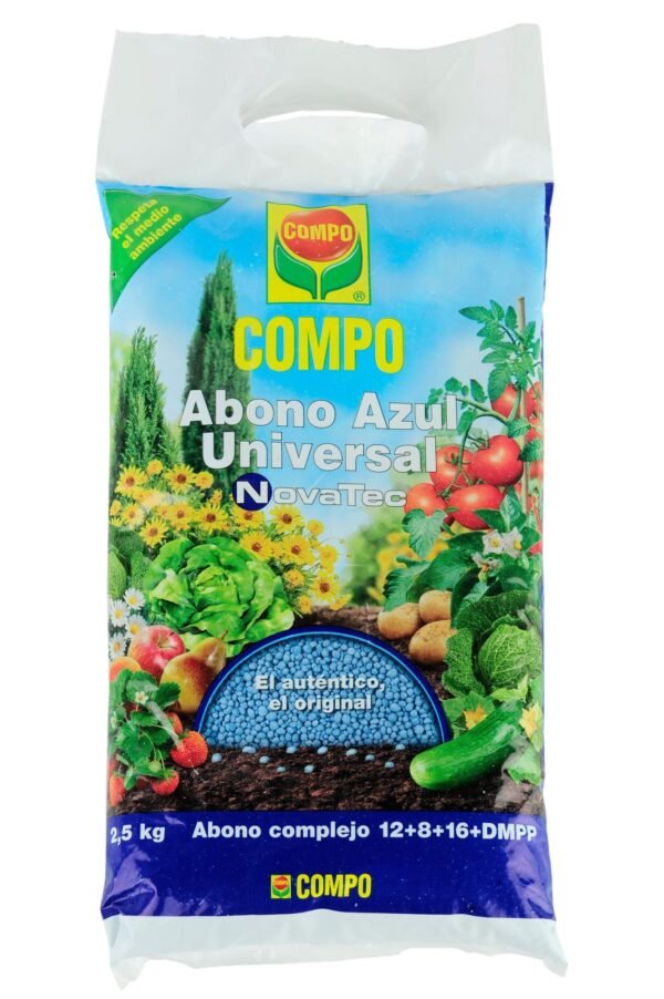 Abono Azul Universal 25 kg – Fertilizante NPK 12-12-17 con Micronutrientes