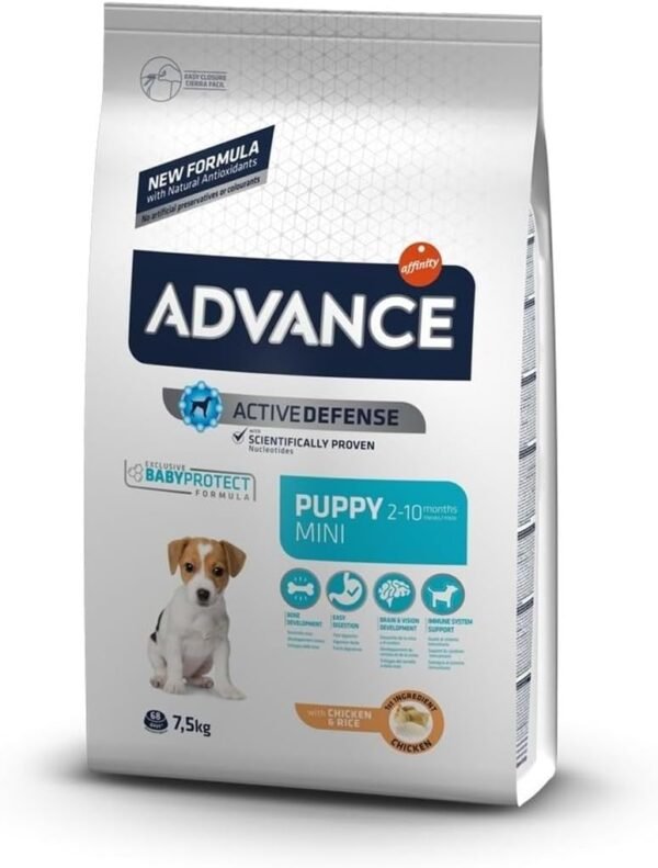Advance Mini Puppy Pollo 7,5 kg – Pienso Premium para Cachorros de Raza Pequeña (2-12 meses)