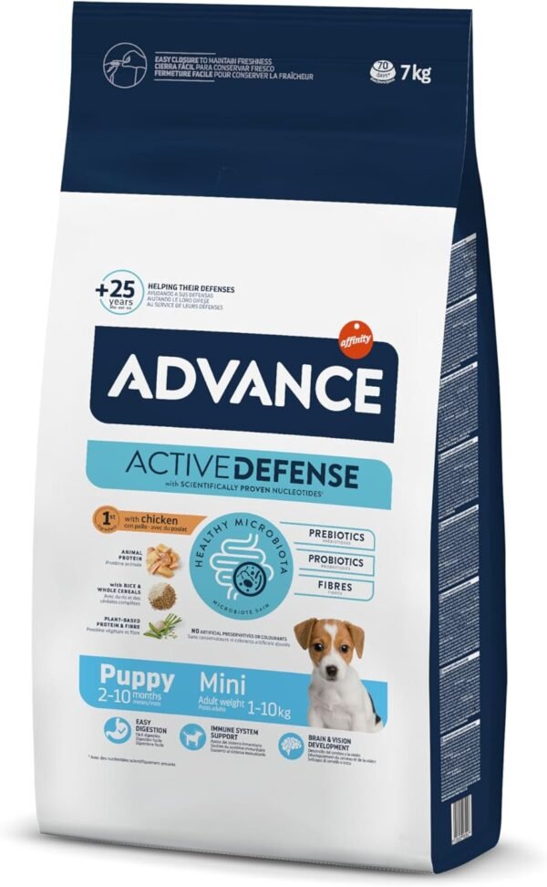 Advance Mini Puppy Pollo 7 kg – Pienso Premium para Cachorros de Raza Pequeña (2-12 meses)