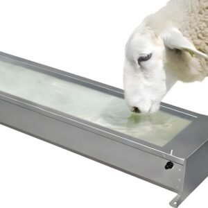 Bebedero Canal Galvanizado para Ovejas – 1 m (15 l)