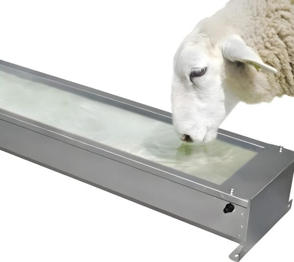 Bebedero Canal Galvanizado para Ovejas – 1 m (15 l)