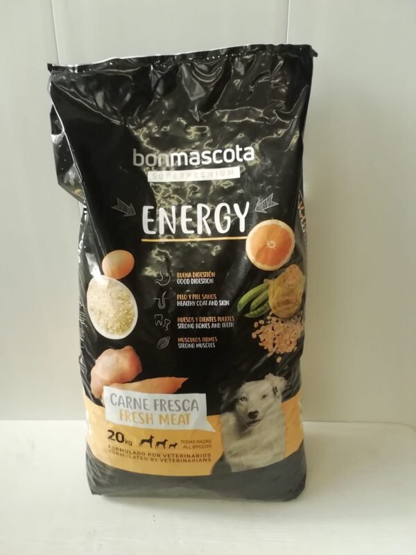 Bonmascota Alta Energía 20 kg – Pienso 30/20 para Perros Adultos con Alta Demanda Calórica