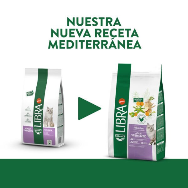 Libra Cat Adult Sterilized Chicken – Saco 3 kg • Pienso Light con Pollo para Gatos Esterilizados - Imagen 2
