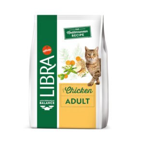 Libra Cat Adult Chicken – Saco 12 kg • Pienso Completo con Pollo para Gatos Adultos