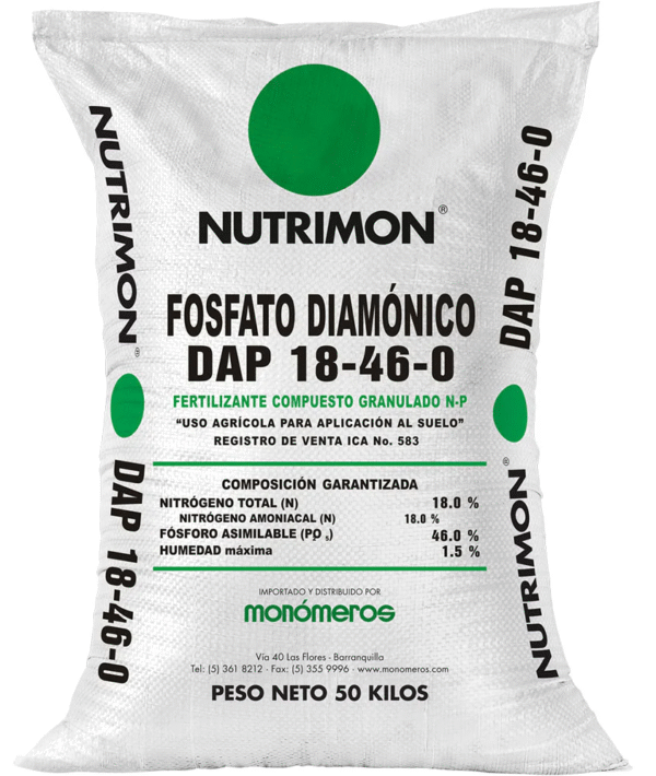 Fosfato Biamónico (DAP) 25 kg – Fertilizante 18-46-0 de Alta Concentración