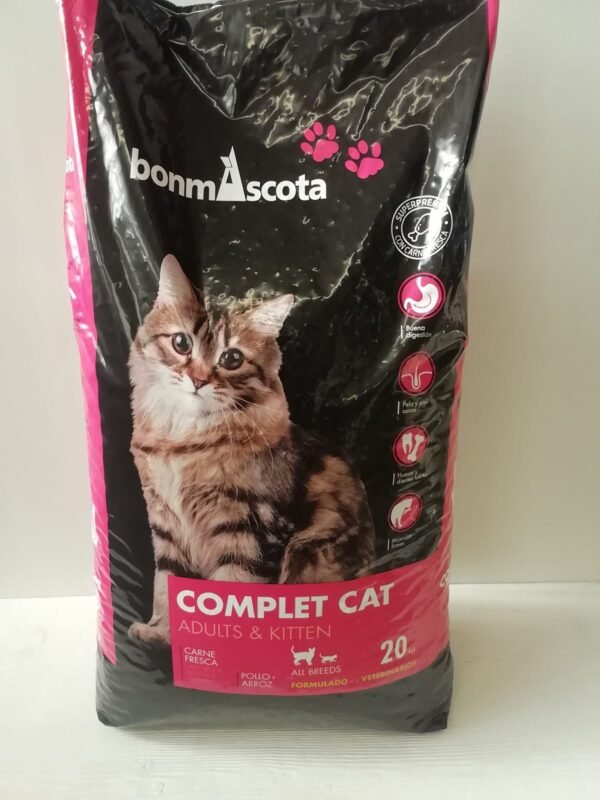 Bonmascota Complet Cat 20 kg – Pienso Súper-Premium 32/14 para Gatos y Gatitos