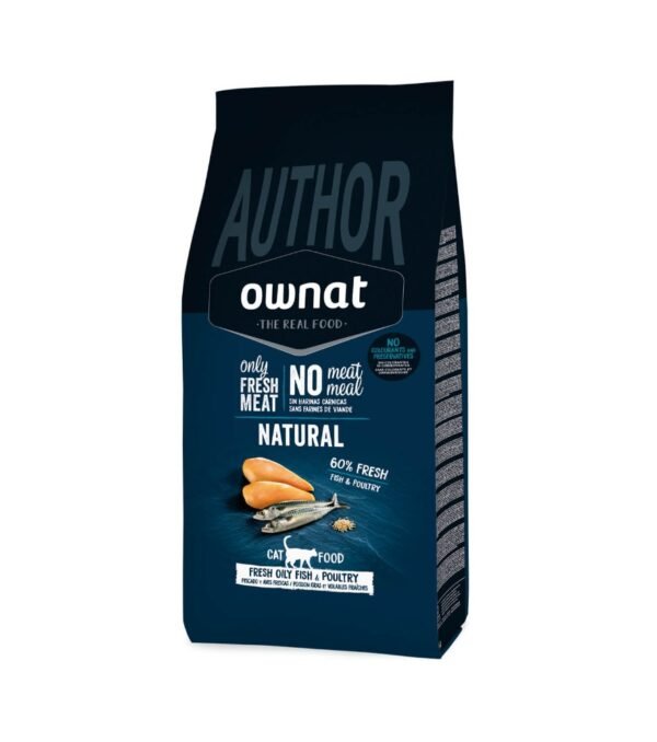 Ownat Author Fresh Pescado & Aves de Corral 3 kg · 60 % carne fresca sin cereales