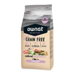 Ownat Grain Free Just Sterilized Cat 3 kg · Pienso sin cereales para gatos esterilizados