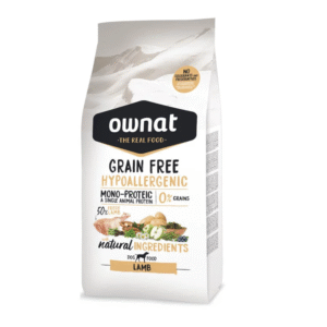 Ownat GF Hypo Lamb 3 kg · Cordero fresco 50 % monoproteico sin cereales