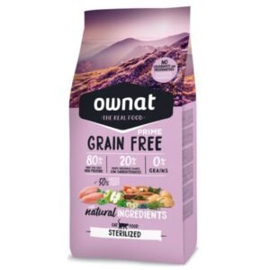 Ownat Grain Free Just Sterilized Cat · Pienso sin cereales para gatos esterilizados