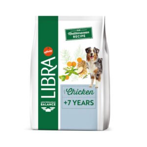 Libra Dog Senior (+7) Chicken – Saco 12 kg • Pienso Completo con Pollo para Perros Mayores de 7 Años