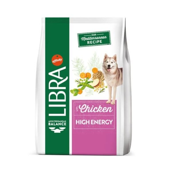 Libra Dog High Energy Chicken – Saco 12 kg • Pienso de Alto Rendimiento para Perros Adultos Activos