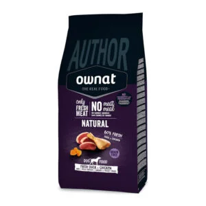 Ownat Author Fresh Duck & Chicken 3 kg · 60 % carne fresca sin cereales
