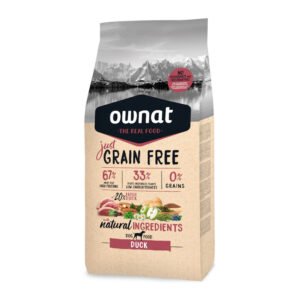 Ownat Grain Free Just Duck 3 kg · 20 % pato fresco sin cereales